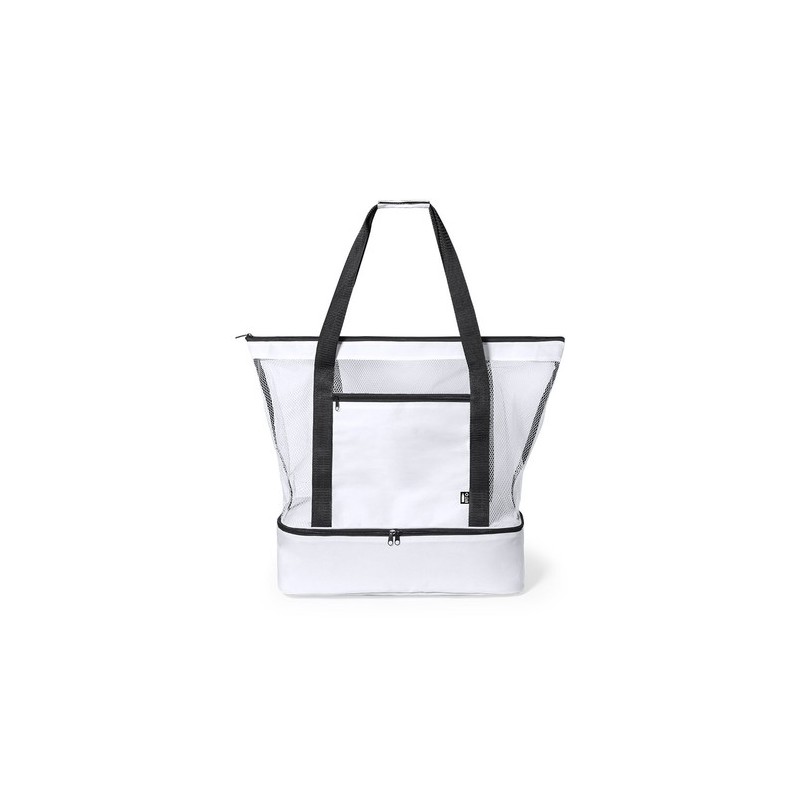 Glacière Isotherme Éco-responsable et Pratique Personnalisée - Pattel Matières : PEVA Couleurs : blanc personnalisable avec votr