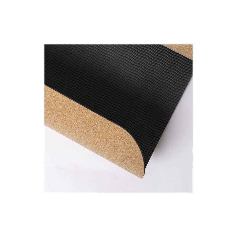 Tapis de Yoga Éco-responsable Antidérapant Personnalisé - Padma Matières : liège marquage laser ultra précis