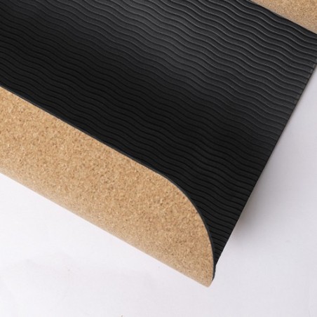 Tapis de Yoga Éco-responsable Antidérapant Personnalisé - Padma Matières : liège marquage laser ultra précis