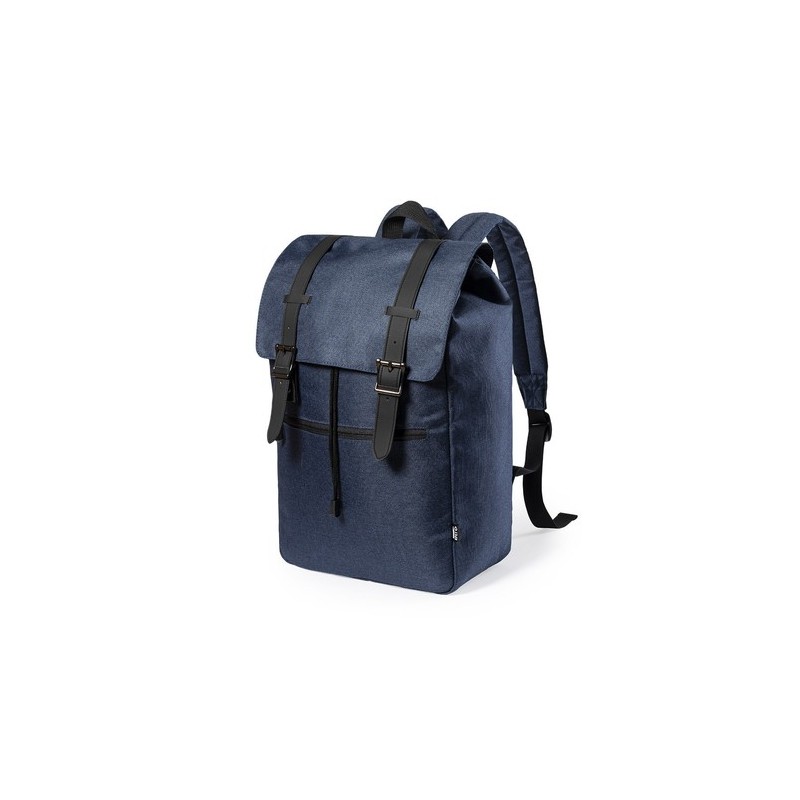 Sac à Dos Éco-responsable Pratique Personnalisé Budley Matières : PET recyclé Couleurs : gris objet promotionnel éco-responsable