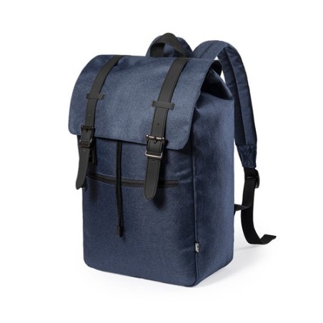 Sac à Dos Éco-responsable Pratique Personnalisé Budley Matières : PET recyclé Couleurs : gris objet promotionnel éco-responsable