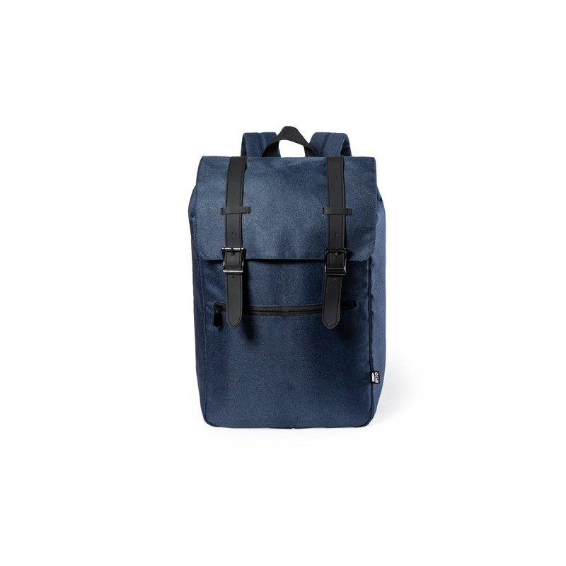 Sac à Dos Éco-responsable Pratique Personnalisé Budley Matières : PET recyclé Couleurs : gris goodies publicitaire événementiel