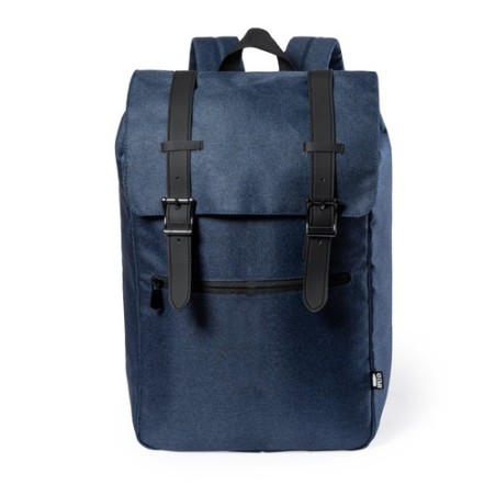 Sac à Dos Éco-responsable Pratique Personnalisé Budley Matières : PET recyclé Couleurs : gris goodies publicitaire événementiel