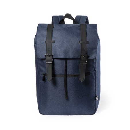 Sac à Dos Éco-responsable Pratique Personnalisé Budley Matières : PET recyclé Couleurs : gris objet publicitaire robuste