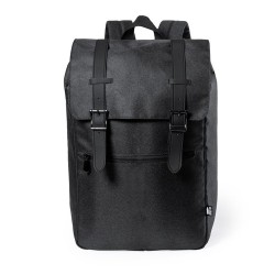 Sac à Dos Éco-responsable Pratique Personnalisé Budley Matières : PET recyclé Couleurs : bleu marine impression haute définition