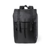 Sac à Dos Éco-responsable Pratique Personnalisé Budley Matières : PET recyclé Couleurs : noir personnalisable avec votre logo