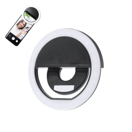 Anneau de Lumière Personnalisé Pas Cher - Picmont Couleurs : noir personnalisable avec votre logo