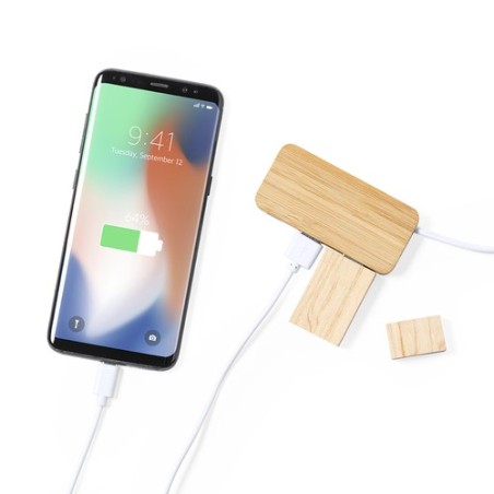 Port USB Écoresponsable en Bambou Personnalisé - Norman pas cher Matières : bambou personnalisable avec votre logo