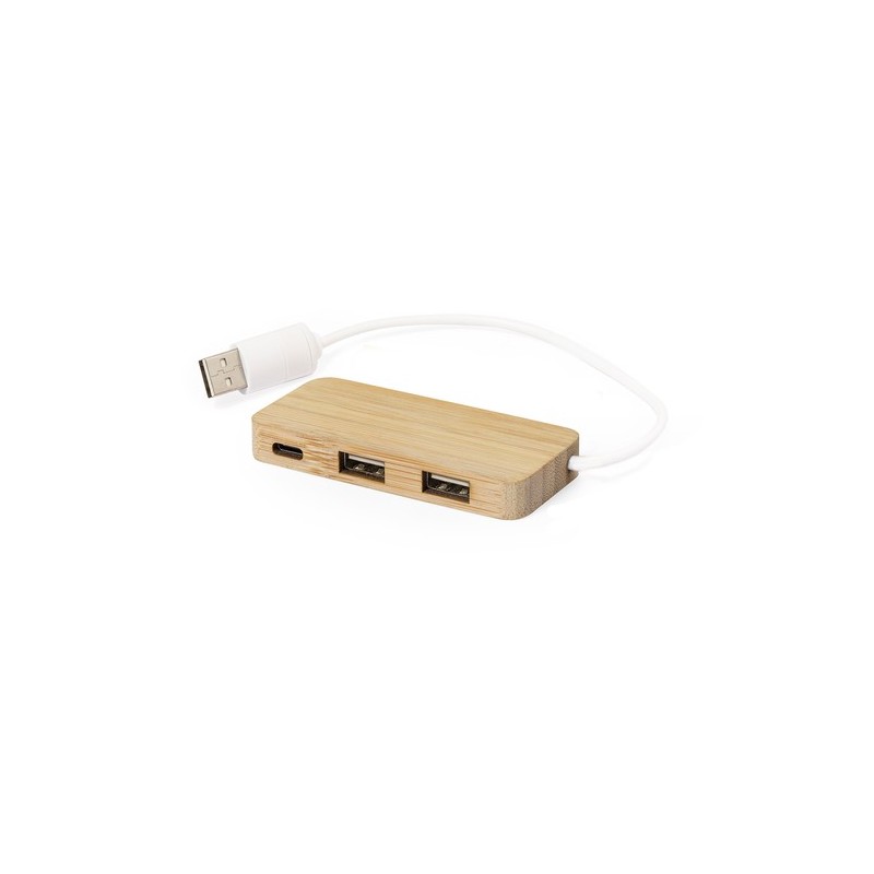 Port USB Écoresponsable en Bambou Personnalisé - Norman pas cher Matières : bambou cadeau entreprise pas cher