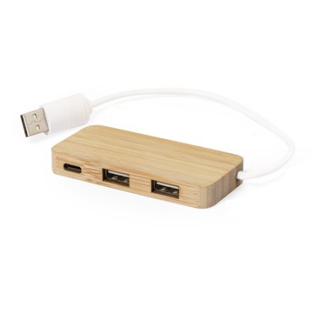 Port USB Écoresponsable en Bambou Personnalisé - Norman pas cher Matières : bambou cadeau entreprise pas cher