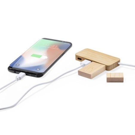 Port USB Norman en Bambou - Éco-Responsable et Pratique