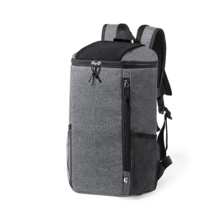 Sac à Dos Isotherme Éco-responsable Personnalisé Kemper Matières : PEVA Couleurs : gris cadeau entreprise pas cher