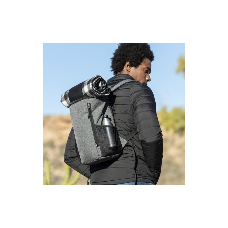 Sac à Dos Isotherme Éco-responsable Personnalisé Kemper Matières : PEVA Couleurs : gris livraison express 24h 48h
