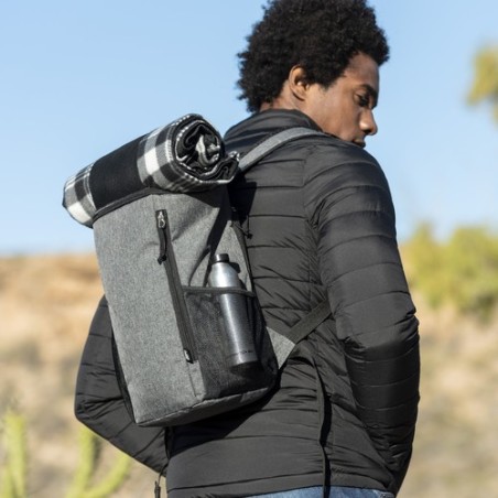 Sac à Dos Isotherme Éco-responsable Personnalisé Kemper Matières : PEVA Couleurs : gris livraison express 24h 48h