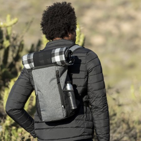 Sac à Dos Isotherme Éco-responsable Personnalisé Kemper Matières : PEVA Couleurs : gris objet promotionnel éco-responsable