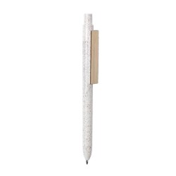Stylo personnalisé  - Yusin objet publicitaire Matières : bambou Couleurs : naturel