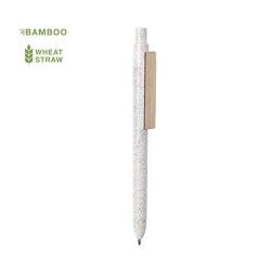 Stylo personnalisé  - Yusin objet publicitaire Matières : bambou Couleurs : naturel 2