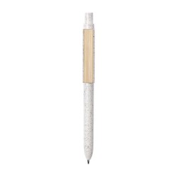Stylo personnalisé  - Yusin objet publicitaire Matières : bambou Couleurs : naturel impression haute définition