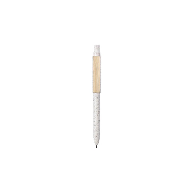 Stylo personnalisé  - Yusin objet publicitaire Matières : bambou Couleurs : naturel impression haute définition