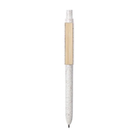 Stylo personnalisé  - Yusin objet publicitaire Matières : bambou Couleurs : naturel impression haute définition