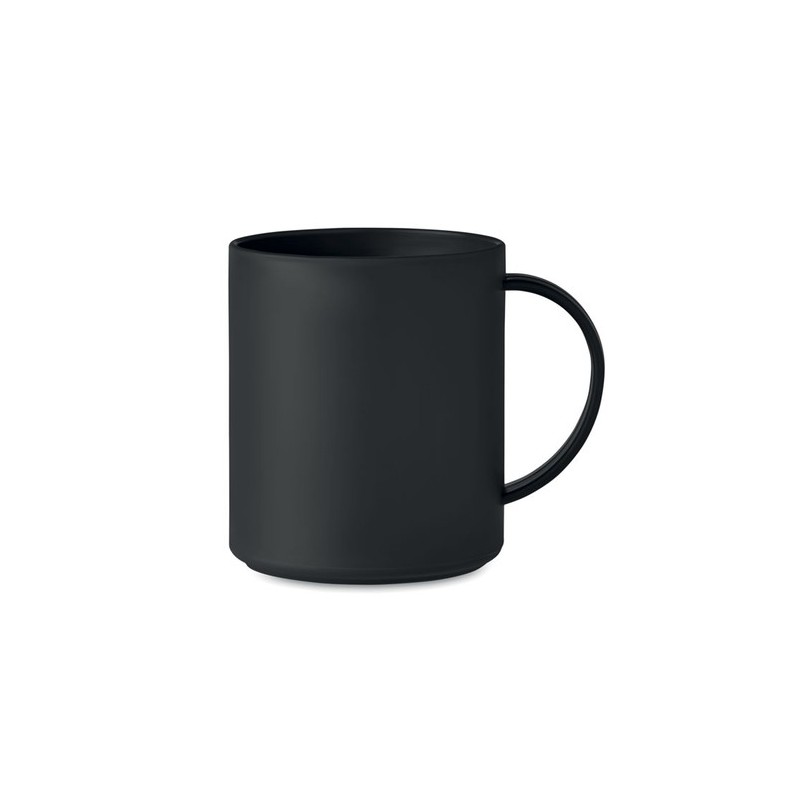 Tasse réutilisable  300 ml personnalisée - MONDAY Matières : polypropylène (PP) Couleurs : noir cadeau entreprise pas cher