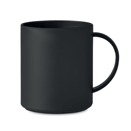 Tasse réutilisable  300 ml personnalisée - MONDAY Matières : polypropylène (PP) Couleurs : noir cadeau entreprise pas cher