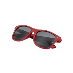 Lunettes de Soleil Personnalisées UV400 Économiques Sigma Matières : PET recyclé Couleurs : rouge personnalisation rapide en Fra
