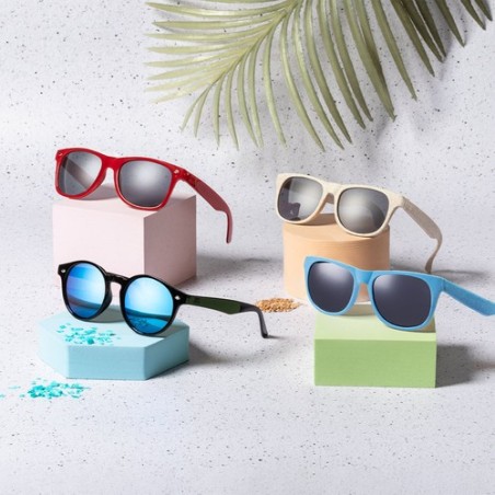 Lunettes de Soleil Personnalisées UV400 Économiques Sigma Matières : PET recyclé Couleurs : vert goodies entreprise design