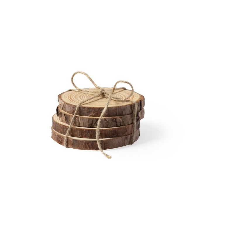 Sous-Verre Éco-responsable et Élégant pour Votre Table - Yantic Matières : bois
