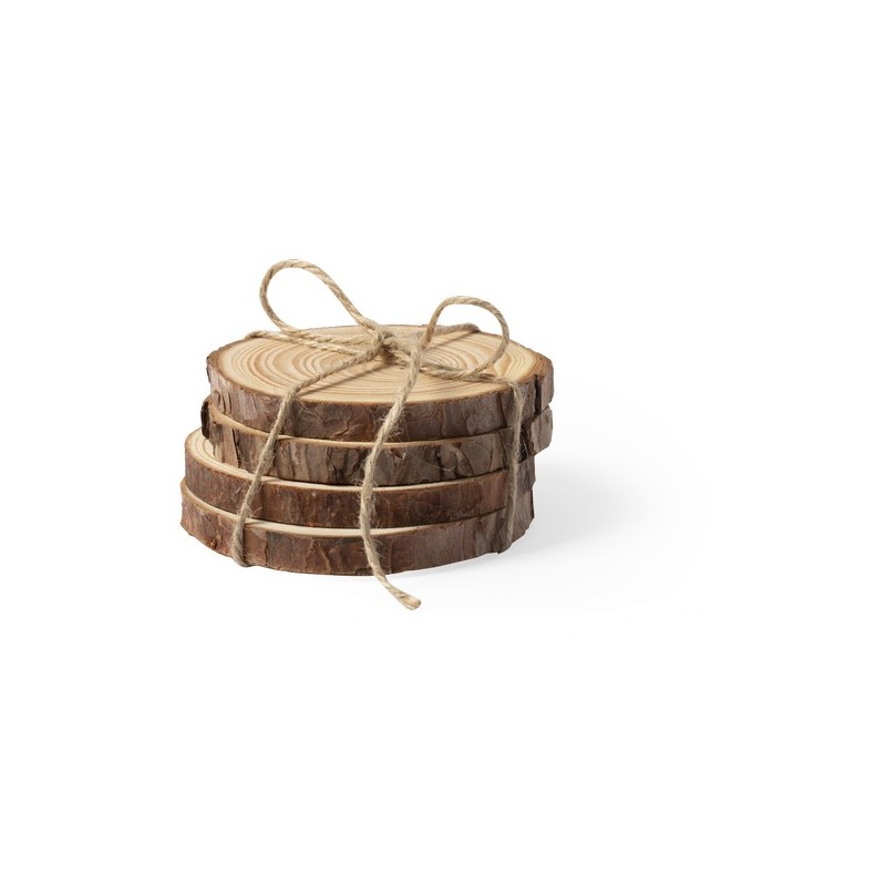 Sous-Verre Éco-responsable et Élégant pour Votre Table - Yantic Matières : bois impression haute définition