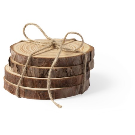 Sous-Verre Éco-responsable et Élégant pour Votre Table - Yantic Matières : bois impression haute définition