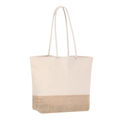 Sac Shopping Bitalex en Jute et Coton Personnalisé