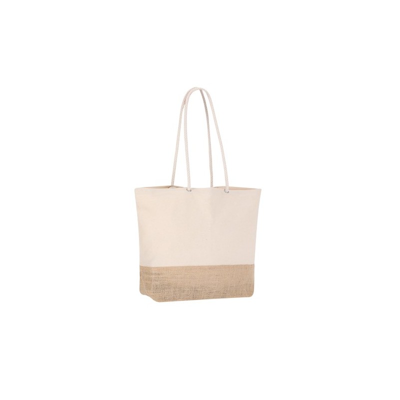 Sac Shopping Bitalex en Jute et Coton Personnalisé