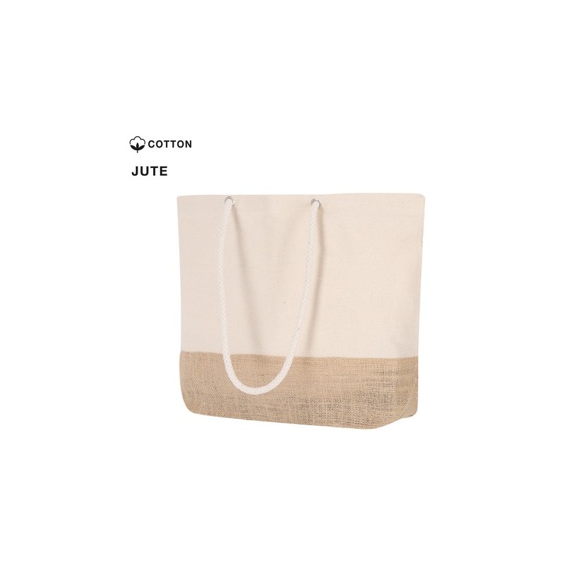 Sac Shopping Bitalex en Jute et Coton Personnalisé