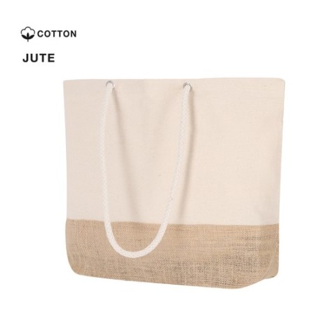 Sac Shopping Bitalex en Jute et Coton Personnalisé
