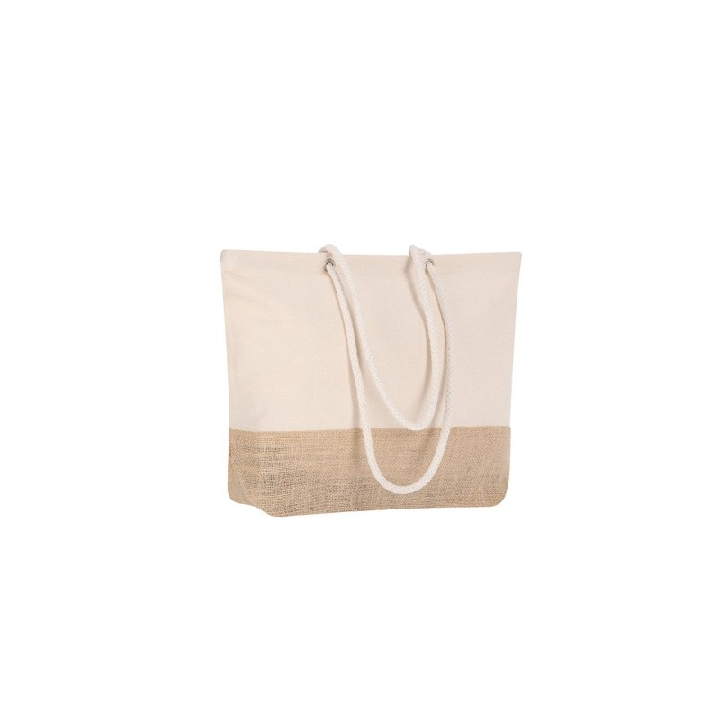 Sac Shopping Bitalex en Jute et Coton Personnalisé