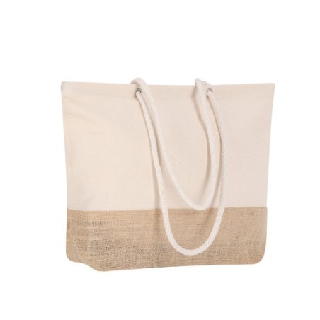 Sac Shopping Bitalex en Jute et Coton Personnalisé