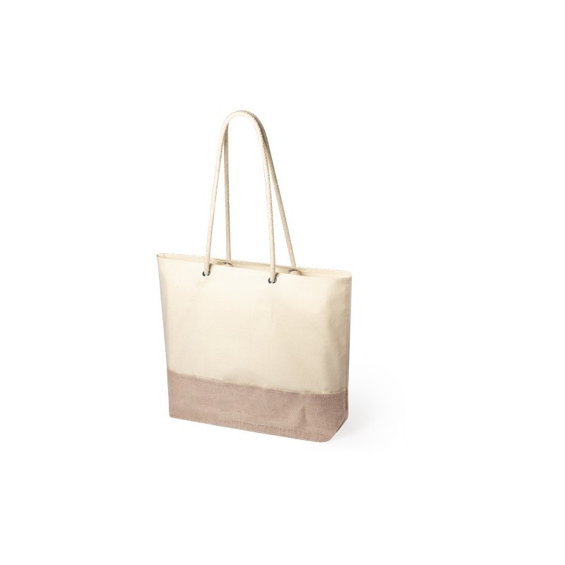 Sac Shopping Bitalex en Jute et Coton Personnalisé