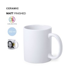 Tasse personnalisée de sublimation unique Talmex Matières : céramique Couleurs : blanc 2