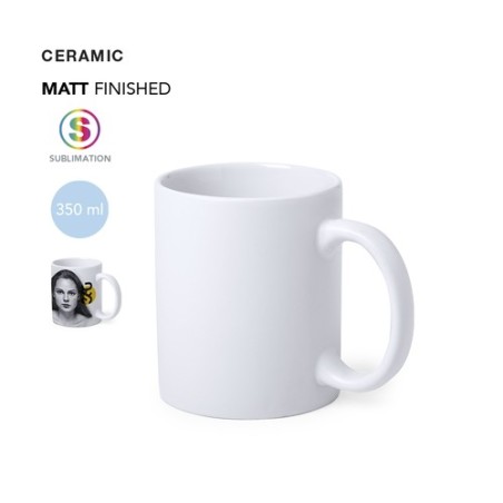 Tasse personnalisée de sublimation unique Talmex Matières : céramique Couleurs : blanc personnalisable avec votre logo