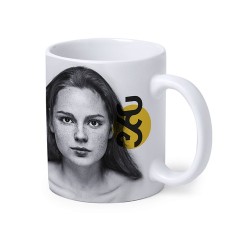 Tasse personnalisée de sublimation unique Talmex Matières : céramique Couleurs : blanc cadeau entreprise pas cher