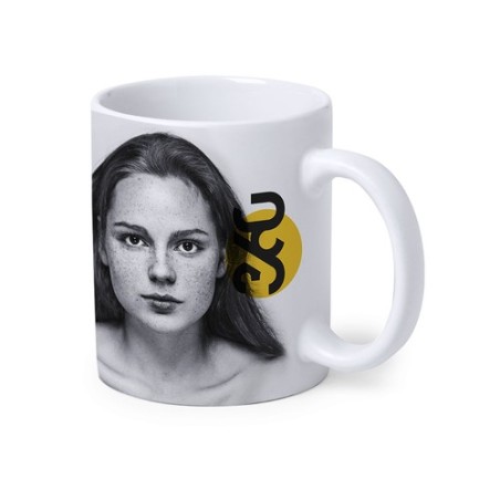 Tasse personnalisée de sublimation unique Talmex Matières : céramique Couleurs : blanc cadeau entreprise pas cher