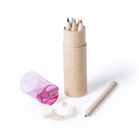 Crayons de Couleur Éco-responsables Personnalisés - Set Baby Matières : carton recyclé Couleurs : bleu personnalisable avec votr