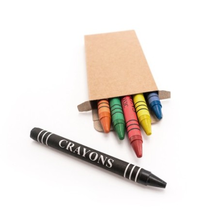 Boîte Crayons Pichi - 6 Crayons Cire Couleurs Vives