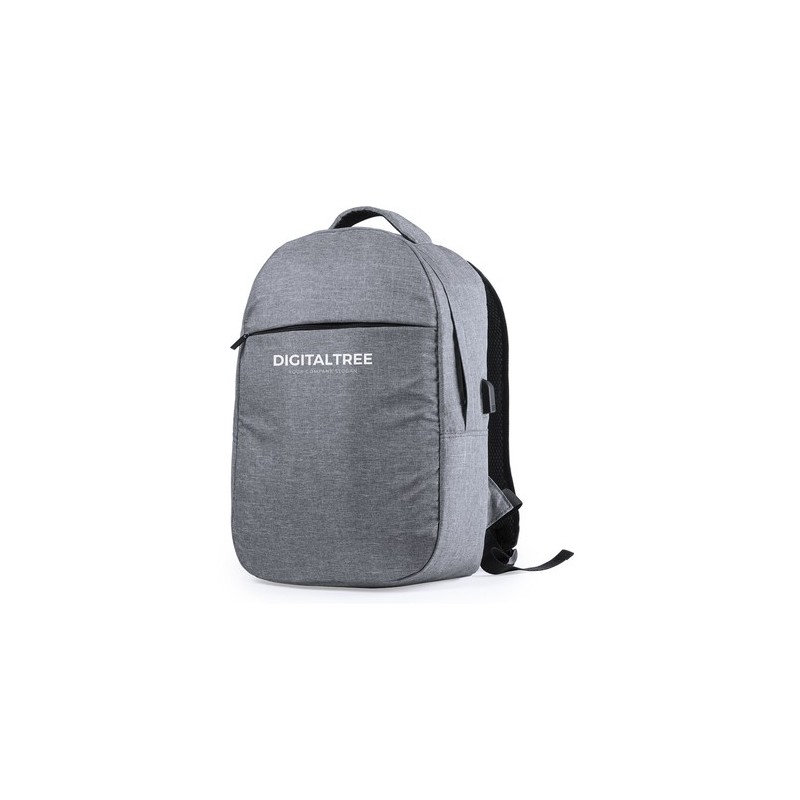 Sac à Dos Personnalisé Sécurisé et Pratique Rigal - pas cher Matières : polyester Couleurs : gris