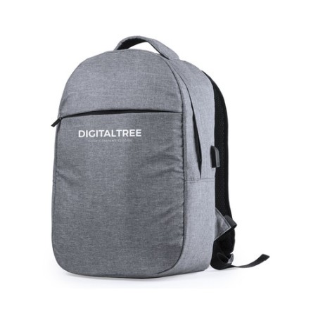 Sac à Dos Personnalisé Sécurisé et Pratique Rigal - pas cher Matières : polyester Couleurs : gris