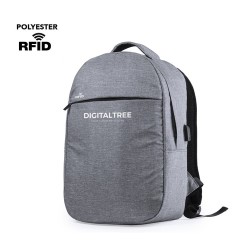 Sac à Dos Personnalisé Sécurisé et Pratique Rigal - pas cher Matières : polyester Couleurs : gris 2