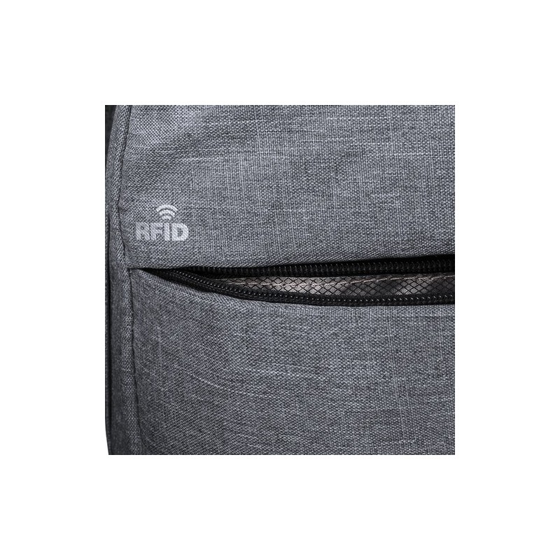 Sac à Dos Personnalisé Sécurisé et Pratique Rigal - pas cher Matières : polyester Couleurs : gris goodies publicitaire événement