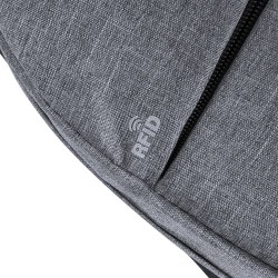 Sac à Dos Personnalisé Sécurisé et Pratique Rigal - pas cher Matières : polyester Couleurs : gris marquage laser ultra précis