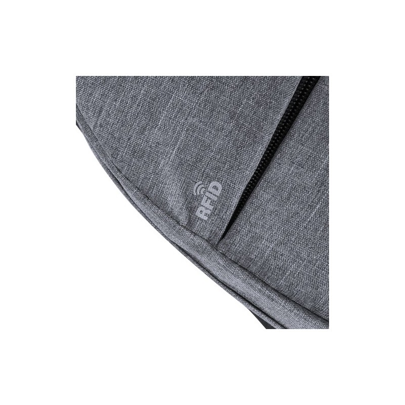 Sac à Dos Personnalisé Sécurisé et Pratique Rigal - pas cher Matières : polyester Couleurs : gris marquage laser ultra précis